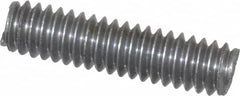 Value Collection - 1/4-20 1" OAL Fully Threaded Stud - Aluminum, Plain Finish - Americas Industrial Supply