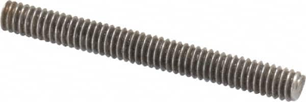 Value Collection - #8-32 1-1/2" OAL Fully Threaded Stud - Stainless Steel, Plain Finish - Americas Industrial Supply
