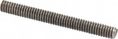Value Collection - #8-32 1-1/2" OAL Fully Threaded Stud - Stainless Steel, Plain Finish - Americas Industrial Supply