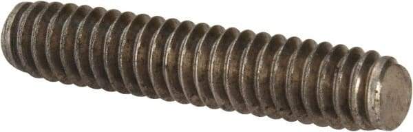Value Collection - 1/4-20 1-1/4" OAL Fully Threaded Stud - Stainless Steel, Plain Finish - Americas Industrial Supply