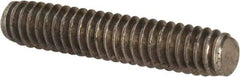 Value Collection - 1/4-20 1-1/4" OAL Fully Threaded Stud - Stainless Steel, Plain Finish - Americas Industrial Supply