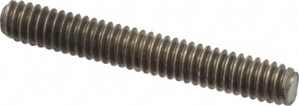 Value Collection - 1/4-20 1-3/4" OAL Fully Threaded Stud - Stainless Steel, Plain Finish - Americas Industrial Supply