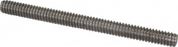 Value Collection - 1/4-20 3" OAL Fully Threaded Stud - Stainless Steel, Plain Finish - Americas Industrial Supply