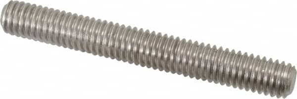 Value Collection - 3/8-16 3" OAL Fully Threaded Stud - Stainless Steel, Plain Finish - Americas Industrial Supply