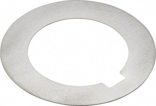 Made in USA - 0.078" Long x 3/16" Wide Notch, 0.01" Thick Internal Notched Washer - 301-304 Stainless Steel, 7/8" ID, 1-3/8" OD - Americas Industrial Supply