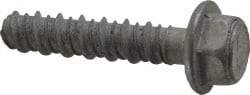 Red Head - 3/8" Diam, 1-3/4" Length Under Head, Hex Drive, Concrete Screw & Masonry Fastener - Steel, Zinc-Plated Finish - Americas Industrial Supply