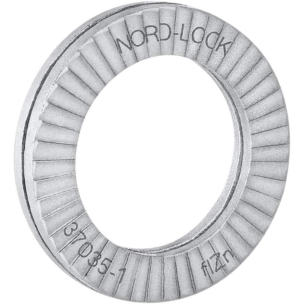 Nord-Lock - 7/16" Screw, Steel Wedge Lock Washer - Americas Industrial Supply