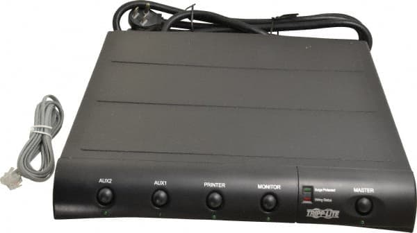 Tripp-Lite - 6 Outlets, 120 Volts, 15 Amps, 6' Cord, Power Outlet Strip - Under Monitor Mount, 5-15P NEMA Configuration, 12" Strip, UL1449 3rd Edition - Americas Industrial Supply