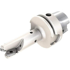 Iscar - 40mm Cut Diam, 15mm Max Depth of Cut, Indexable Square Shoulder End Mill - HM90 AXCR 1505.. Inserts, HSK63A Taper Shank, 90° Lead Angle, Through Coolant, Series Helialu - Americas Industrial Supply