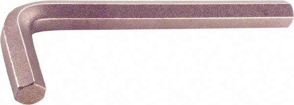Ampco - 22mm Hex, Long Arm, Nonsparking Hex Key - 200mm OAL, Beryllium Copper Alloy, Metric System of Measurement - Americas Industrial Supply