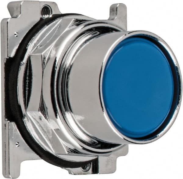 Eaton Cutler-Hammer - Flush Pushbutton Switch Operator - Blue, Round Button, Nonilluminated - Americas Industrial Supply