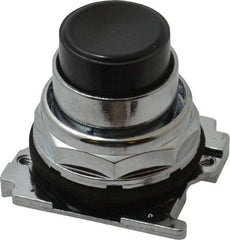 Eaton Cutler-Hammer - Extended Straight Pushbutton Switch Operator - Black, Round Button, Nonilluminated - Americas Industrial Supply