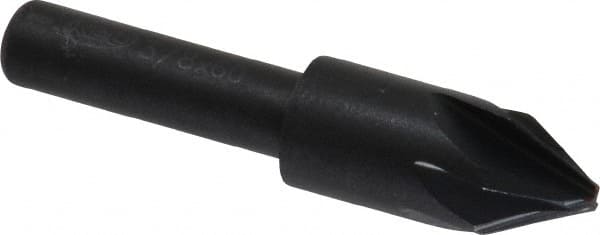 Keo - 3/8" Head Diam, 1/4" Shank Diam, 6 Flute 60° High Speed Steel Countersink - Americas Industrial Supply