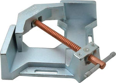 Bessey - Fixed Angle, 2 Axes, 2-3/8" Jaw Height, 9-1/2" Max Capacity, Cast Iron Angle & Corner Clamp - 90° Clamping Angle, 4-3/4" Throat Depth - Americas Industrial Supply