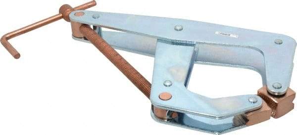 Kant Twist - 2,500 Lb, 9" Max Opening, 3-3/8" Open Throat Depth, 5-1/4" Closed Throat Depth, Cantilever Clamp - High Tensile Steel Jaw, T-Handle, 12" OAL, 13" Max Width - Americas Industrial Supply