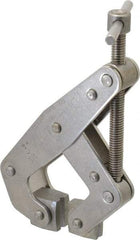 Kant Twist - 1,200 Lb, 3" Max Opening, 1-1/4" Open Throat Depth, 1-3/4" Closed Throat Depth, Cantilever Clamp - Stainless Steel Jaw, T-Handle, 5-1/4" OAL, 5" Max Width - Americas Industrial Supply