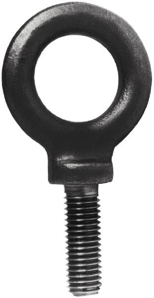 Made in USA - 32,300 Lb Capacity, Steel, 2 - 4-1/2 Thread, Fixed Lifting Eye Bolt - Americas Industrial Supply