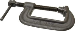 Wilton - Heavy-Duty 4" Max Opening, 2-1/4" Throat Depth, Forged Steel Standard C-Clamp - 10,000 Lb Capacity, 0" Min Opening, Standard Throat Depth, Cold Drawn Steel Screw - Americas Industrial Supply