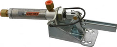 Lapeer - 50 Lb Inner Hold Capacity, Horiz Mount, Air Power Hold-Down Toggle Clamp - 1/8 NPTF Port, 95° Bar Opening, 1" Height Under Bar - Americas Industrial Supply