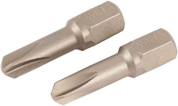 Wiha - 1/4" Drive, #4 Torq-Set Screwdriver Bit - 25mm OAL - Americas Industrial Supply