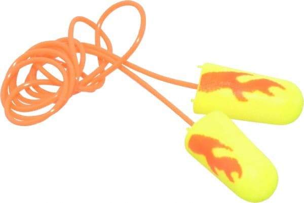 3M - Disposable, Corded, 33 dB Earplugs - Yellow, 200 Pairs - Americas Industrial Supply