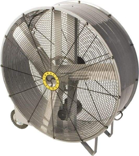 Airmaster - 42" Blade, Belt Drive, 1/2 hp, 14,000 & 8,000 CFM, Portable Blower with Wheels - 4.5 Amps, 115 Volts, 2 Speed, Single Phase - Americas Industrial Supply