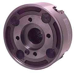 Bison - 4 Jaws, 10" Diam, Independent Manual Lathe Chuck - A2-8 Mount Spindle, Reversible, 1,500 Max RPM, 2.559" Through Hole Diam, Cast Iron - Americas Industrial Supply