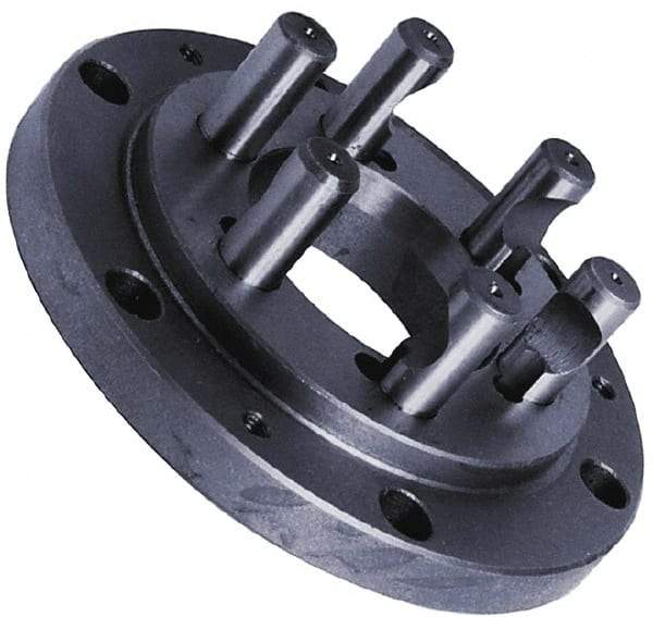 Pratt Burnerd America - Adapter Back Plate for 15" Diam Self Centering Lathe Chucks - D1-11 Mount, 4.56" Through Hole Diam, Steel - Americas Industrial Supply