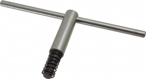 Bison - 8, 10" Chuck Diam Compatibility, Lathe Chuck Key - Compatible with 4-Jaw Chucks, Self Ejecting, 5" Body Length, 7/16" Actual Key Square Size - Americas Industrial Supply
