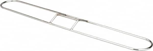 PRO-SOURCE - 24" Long x 3-1/4" Wide Chrome Plated Steel Dust Mop Frame - White, Clip-On - Americas Industrial Supply