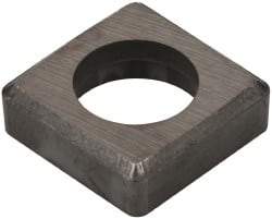 Made in USA - 5/8" Inscribed Circle, Square Shim for Indexables - Carbide, 3/16" Thick, ISSN Shim Style, Negative Rake - Americas Industrial Supply