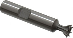 Keo - 3/8" Diam x 3/16" Width of Cut, 60° Included Angle, High Speed Steel Dovetail Cutter - 3/8" Shank Diam, 2-1/8" Overall Length, Weldon Flat, Uncoated - Americas Industrial Supply