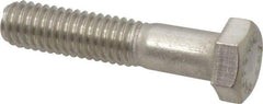 Value Collection - 3/8-16 UNC, 1-3/4" Length Under Head Hex Head Cap Screw - Partially Threaded, Grade 316 Stainless Steel, Uncoated, 9/16" Hex - Americas Industrial Supply