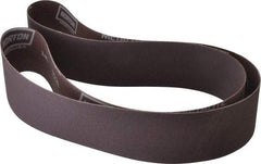 Norton - 2-1/2" Wide x 60" OAL, 120 Grit, Aluminum Oxide Abrasive Belt - Aluminum Oxide, Fine, Coated, X Weighted Cloth Backing, Series R228 - Americas Industrial Supply