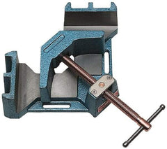 Wilton - Fixed Angle, 2 Axes, 4-1/8" Long, 2-3/8" Jaw Height, 4-3/8" Max Capacity, Cast Iron Angle & Corner Clamp - 90° Clamping Angle - Americas Industrial Supply