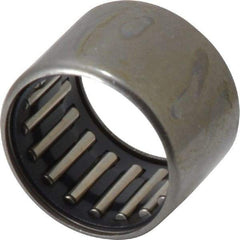 IKO - 11/16" Bore Diam, 2,460 Lb. Dynamic Capacity, 11/16 x 7/8 x 5/8", Caged, Open End, Shell Needle Roller Bearing - 7/8" Outside Diam, 5/8" Wide - Americas Industrial Supply