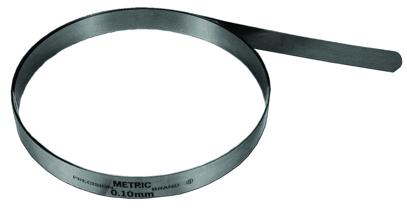 Metric Steel Feeler Gage Coil - 0.20mm - 12.7mm x 7.6m - C1095 Spring Steel - Americas Industrial Supply