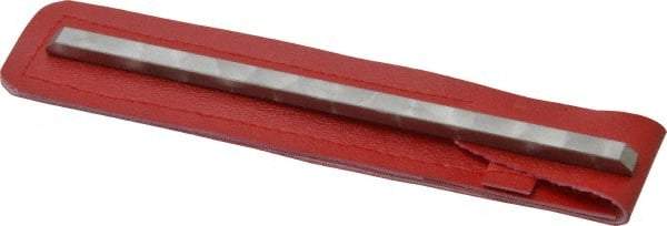 Made in USA - Extra Fine & Super Fine, 1-1/2" Length of Cut, Double End Diamond Hone - 320 & 400 Grit, 1/4" Wide x 3/16" High x 6" OAL - Americas Industrial Supply