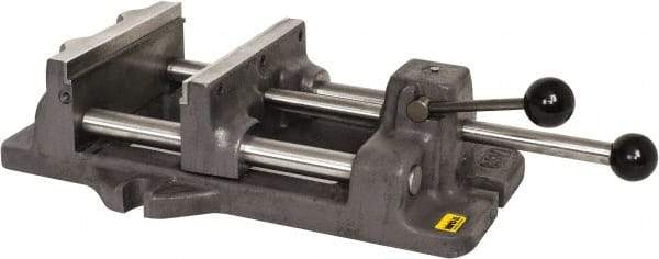 Heinrich - 8-3/16" Jaw Opening Capacity x 2" Throat Depth, Horizontal Drill Press Vise - 8" Wide x 8-3/16" High Jaw, Stationary Base, Standard Speed - Americas Industrial Supply