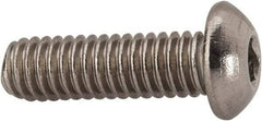 Value Collection - 5/16-18 UNC Hex Socket Drive, Button Screw - Grade 316 Stainless Steel, Uncoated, 1" Length Under Head - Americas Industrial Supply