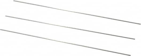 Van Keuren - 32 TPI, 1/32 Inch Pitch, 2 Inch Long, Thread Pitch Diameter Measuring Wire - 0.018 Inch Nominal Best Wire Diameter, 0.0271 Inch Nominal Constant, 3 Pieces - Americas Industrial Supply