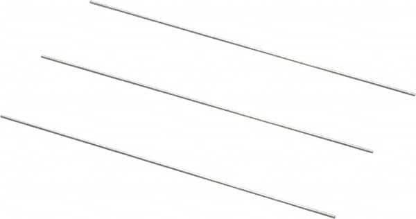 Van Keuren - 28 TPI, 0.0357 Inch Pitch, 2 Inch Long, Thread Pitch Diameter Measuring Wire - 0.0206 Inch Nominal Best Wire Diameter, 0.0309 Inch Nominal Constant, 3 Pieces - Americas Industrial Supply