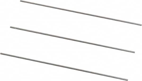 Van Keuren - 20 TPI, 0.05 Inch Pitch, 2 Inch Long, Thread Pitch Diameter Measuring Wire - 0.0289 Inch Nominal Best Wire Diameter, 0.0433 Inch Nominal Constant, 3 Pieces - Americas Industrial Supply