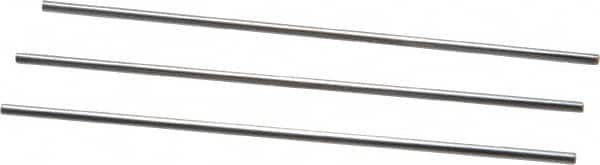 Van Keuren - 14 TPI, 0.0714 Inch Pitch, 2 Inch Long, Thread Pitch Diameter Measuring Wire - 0.0412 Inch Nominal Best Wire Diameter, 0.0619 Inch Nominal Constant, 3 Pieces - Americas Industrial Supply