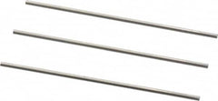 Van Keuren - 12 TPI, 0.0833 Inch Pitch, 2 Inch Long, Thread Pitch Diameter Measuring Wire - 0.0481 Inch Nominal Best Wire Diameter, 0.0722 Inch Nominal Constant, 3 Pieces - Americas Industrial Supply