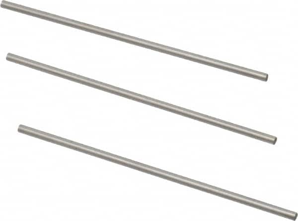 Van Keuren - 10 TPI, 0.1 Inch Pitch, 2 Inch Long, Thread Pitch Diameter Measuring Wire - 0.0577 Inch Nominal Best Wire Diameter, 0.0866 Inch Nominal Constant, 3 Pieces - Americas Industrial Supply