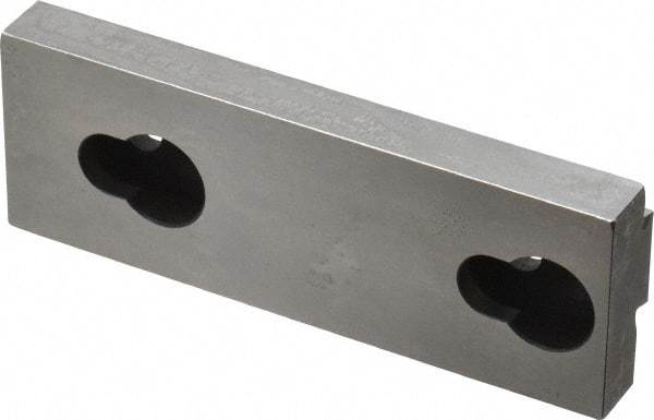 Kurt - 3.969" Wide x 1-3/8" High x 35/64" ThickDouble Step Vise Jaw - Steel, Fixed Jaw, Compatible with 4" Vises - Americas Industrial Supply