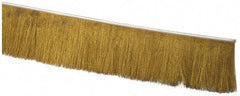 PRO-SOURCE - 1/2" Back Strip Brush Width, Stainless Steel Back Strip Brush - 4" Bristle Length, Brass, 72" OAL - Americas Industrial Supply