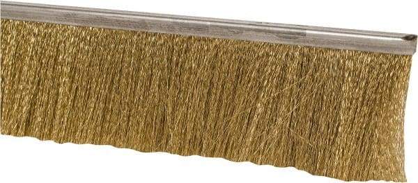 PRO-SOURCE - 5/16" Back Strip Brush Width, Stainless Steel Back Strip Brush - 3" Bristle Length, Stainless Steel, 36" OAL - Americas Industrial Supply