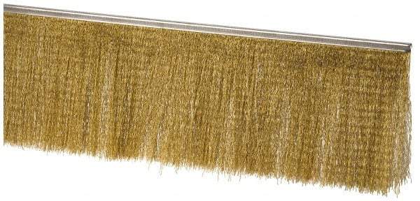 PRO-SOURCE - 5/16" Back Strip Brush Width, Stainless Steel Back Strip Brush - 6" Bristle Length, Stainless Steel, 36" OAL - Americas Industrial Supply